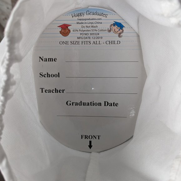 Happy Graduates* Unisex Pleated Ceremonial Attire Cap & Gown‎ Size~ Medium - Picture 5 of 11